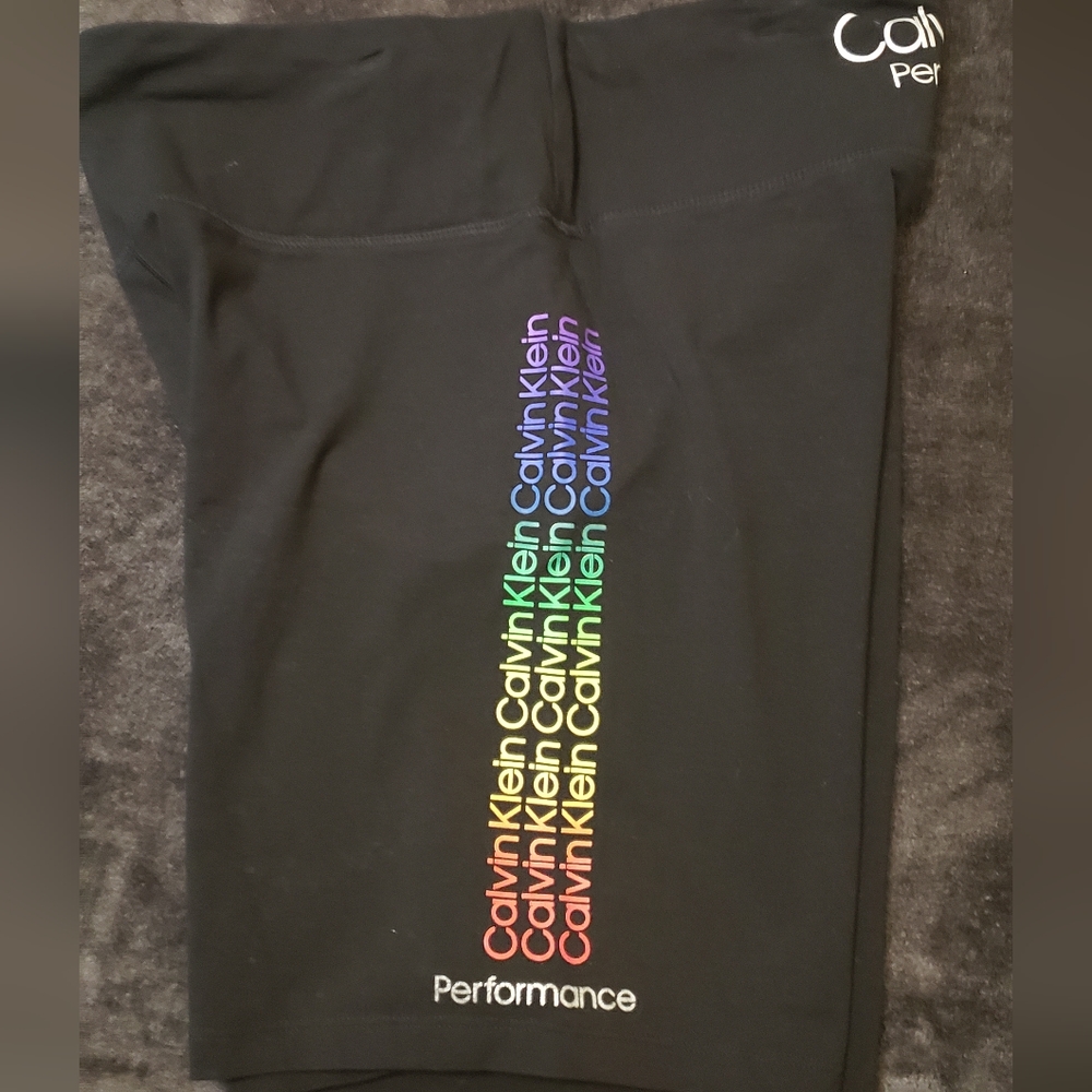 CALVIN KLEIN BIKE SHORTS BLACK PERFORMANCE LARGE